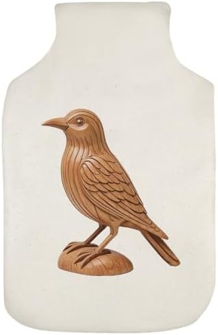 Azeeda 'Carved Bird' Hot Water Bottle Cover (HW00049255)