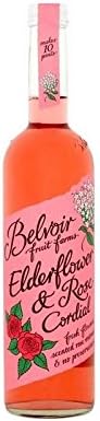 Belvoir Elderflower & Rose Cordial 500ml (Pack of 4)