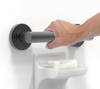Bath, Shower and Toilet Safety Grab Bar for Seniors and Handicaps, ADA Compliant Mobility Aid Balance Assist Handle, Stainless Steel
