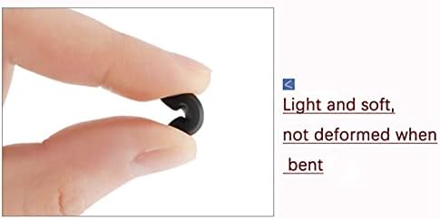 Kids Eyeglass Nose Pads,Soft Silicone Children Plug-in Glasses Nose Pieces Anti-Slip Nose Guards,Comfortable Replacement Repair Kits Parts (Black)