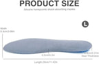 1Pair Blue Silicone Honeycomb Shaped Gel Full Length Insoles Unisex No-Slip Breathable Sports Insole Cushion Shock Absorbing Shoe Insoles Replacement Shoe Inserts (Large)
