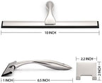 Hiware All-Purpose Shower Squeegee for Shower Doors, Bathroom, Window and Car Glass - Stainless Steel, 10 Inches