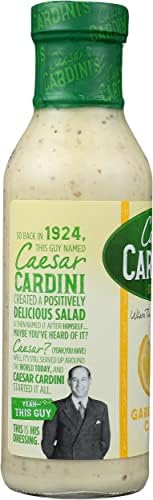 Cardini Caesar Dressing, Garlic Lemon, 12 Ounce (Pack of 6)