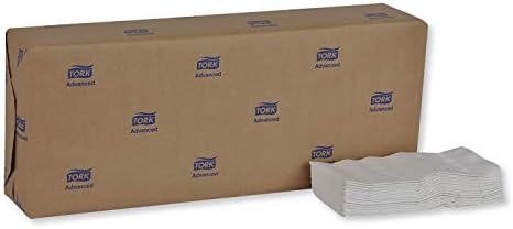 Tork White Dinner Napkin, Advanced, 1/8 Fold 2-ply, 15" x 16.25", 8 x 375 napkins, NP310A