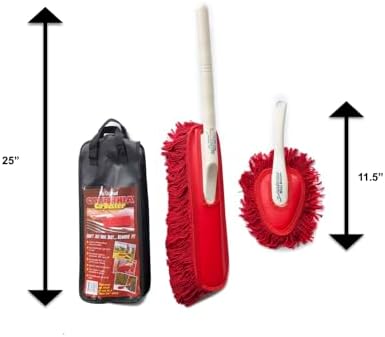 The Original California Car Duster Detailing Kit with Plastic Handle, Model Number: 62445 , Red