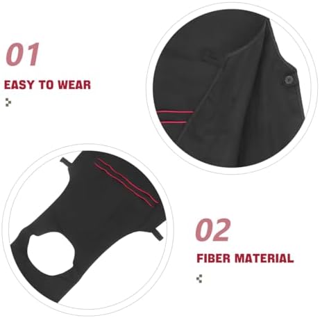 FRCOLOR Professional Hairdresser Apron with Pockets Waterproof Stylist Work Smock Black Barber Pinafore for Salon Home Kitchen