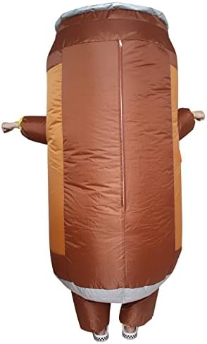 Inflatable Drinks Costume for Adult Funny Blow up Coffee Cup Full Body Costume for Cosplay Party Halloween