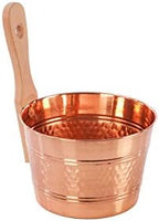 Infusion Bucket Made of Copper with Wooden Handle