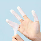 100Pcs Disposable Finger Cots, Rubber Covers Wear Resistant Non Slip Thickening for Electronic Industry Labor Protection