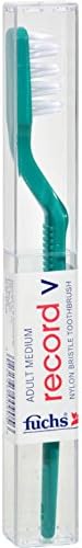 Record V Toothbrush; Nylon, Medium