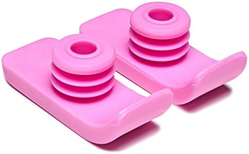 Graham-Field 603210P Lumex Walker Glide Skis, Rubber Feet, Pink, Pair, Pack of 2