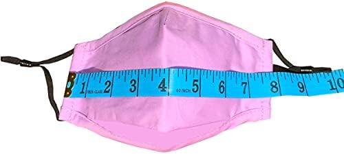 Cloth Face Mask,Made in USA,Washable Reusable,breathable with Adjustable Ear Loops, Nose Wire and Filter Pocket, 3-layer Cotton fabrics, for teen girls, boys, men or women 5-Pack