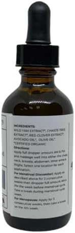 FAITH AND GRACE ORGANICS, WILD YAM OIL, balancing for men and women for sensitive skin, organic ingredients, made in USA, 4 FL Oz