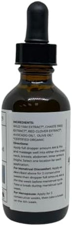 FAITH AND GRACE ORGANICS, WILD YAM OIL, balancing for men and women for sensitive skin, organic ingredients, made in USA, 4 FL Oz