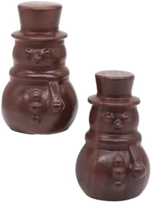 1pc Snowman Statue Natural Stone Carved Figurine Home Decoration Crafts Ornaments,Brick Red Stone