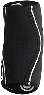 Rehband Elbow Support & Protector for Men & Women Black, 5mm Neoprene Elbow Protection for Volleyball & Handball & Indoor Sports