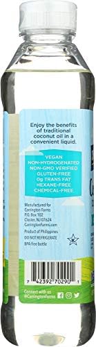 Carrington Farms Coconut Cooking Oil, 16 Ounce, Packaging May Vary - Pack of 3