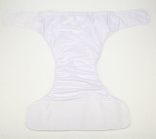 Large Teen Adult Cloth Diaper Nappy Reusable Washable for Disability (White (Large 26in to 50in))