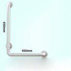 handrail Handrails Grab Bar-Skid Handrails L-Type Bathroom Handrail/Toilet Bathroom Old Man Disabled Barrier Free Railings/Handle/White/45 * 65Cm