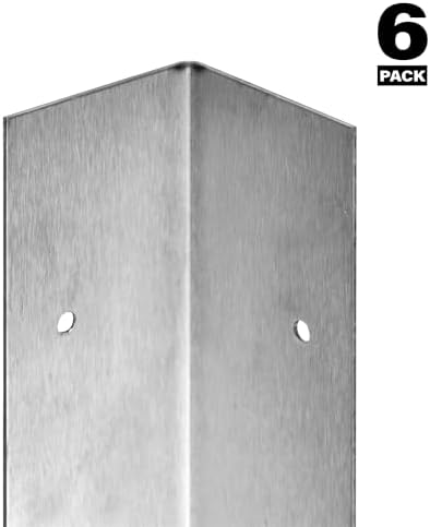 Prime-Line MP10857 Stainless Steel Corner Shield with Fasteners, 2 x 48 In. (6 Pack)