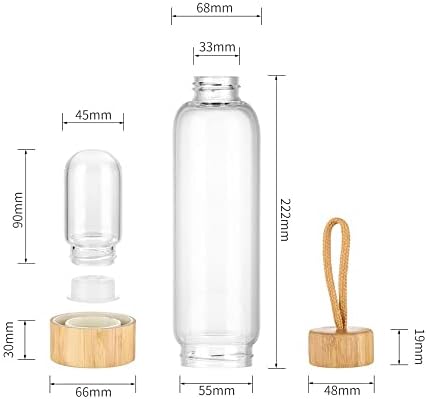 550 Ml Natural Crystal Water Bottle Reusable Crystal Water Bottlel Quartz Crystal Point Healing Elixir Point Reiki Crystal Energy Water Bottle Gem Infused Water Bottle