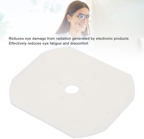 Eyeglasses Lens Template Blanks Highly Robust Scratch Extended Lifespan 65x55mm White Lens Templates Eyeglasses Lens Blanks Pattern Lens Template for Maker Len Template Blanks Eyeglasses Maker Pattern