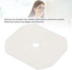 Eyeglasses Lens Template Blanks Highly Robust Scratch Extended Lifespan 65x55mm White Lens Templates Eyeglasses Lens Blanks Pattern Lens Template for Maker Len Template Blanks Eyeglasses Maker Pattern
