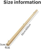 Wood Handrails for Indoor Stairs, Safety Non-Slip Stair Railing, 50-600cm Professional Pine Handrails Support Rod Complete Kit, for Bars Lofts Kindergarten Guardrail Corridor, 80cm/2.62ft