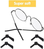 Ptwola 8 Pairs Eyeglass Replacement Temples Glasses Ear Cushion Anti-Slip Silicone Glasses End Tips Ear Sock Sleeve Retainer