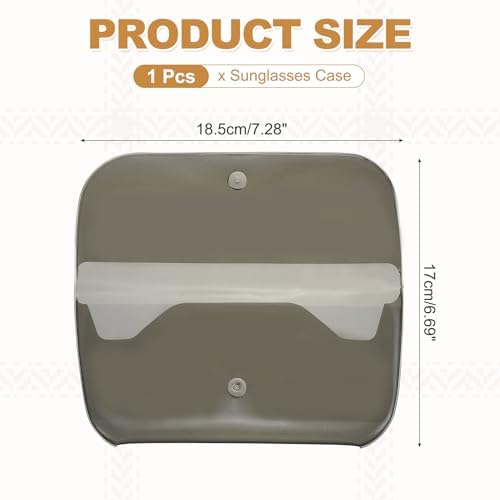 PATIKIL Sunglasses Case, Transparent Eyeglass Pouch Organizer Clear Plastic Glasses Hard Shell for Women Men Sunglasses
