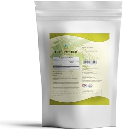 Herbal Hills Tulsi Powder Holy Basil Leaf Powder | 16 Oz (454 GMS) | Herbal Tea