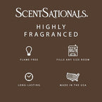 Scentsationals Wax Melts Strong Scent - Feelin' Cozy - Long Lasting Scented Melts for Warmers, 10oz (24-Cubes)