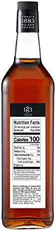 1883 Maison Routin - Caramel Syrup - Made in France - Glass Bottle | 1 Liter (33.8 oz)