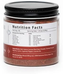 Masala Bling Tandoori Spice Blend, Authentic Indian Seasoning for Chicken, Cottage Cheese (Paneer), and Marinades, Ground Powder, 3.0 oz Jar