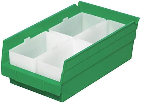 Akro-Mils 30102 Plastic Bin Cup Storage for Sorting Small Parts In Shelf Bins, (2-3/4-Inch x 5-Inch x 3-Inch), White, Case of 24