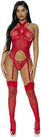 Forplay womens Steal Your Heart Lingerie Set