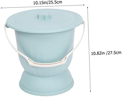 Deodorant Spittoon with Lid 10.82 Inch Portable Lightweight Chamber Pot Sealed Urinal Pot for Adults Children Pregnant Women Elderly Bathroom Safety Aid