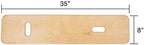 Sammons Preston Bariatric Transfer Board for Wheelchair Users, Sliding Board with Handles, 35" Medical Transfer Board, Slide Board for Overweight Users, Strong Wood Slider Board, 600 lbs. Capacity
