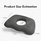 Inflatable Seat Cushion for Air Travel & Travel, Donut Pillow for Bed Sores - Pressure Relief Inflatable Cushion, Portable for Airplane, Car, Office & Home, Ideal for Comfort & Bed Sore Prevention