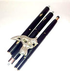 Silver Antique Handmade Dragon Walking Cane Wolf Head Handle Wooden Walking Wood, Aluminum Stick