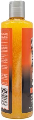 Fast Orange 25716 Grease X Body Wash, Exfoliating & Hydrating Heavy Duty Shower Gel for Men and Women, Mechanic & Industrial Body Soap Removes Grime, Oil, Automotive Odors & More, Citrus Scent 16 Oz.