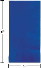 Creative Converting 100-Count 2-ply paper dinner napkins in cobalt blue