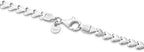 Miabella 925 Sterling Silver Italian Heart Link Tennis Bracelet for Women, Made in Italy