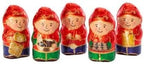 easter Lindt.sMilk Chocolate Elf Figures, Festive Gift Tray Box, 5 Pack of Individually Foil Wrapped Milk Chocolates Mini Hollow Elf Candy, Perfect Basket Filler & Decoration