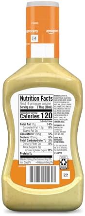 Amazon Grocery, Honey Mustard Dressing, 16 Fl Oz