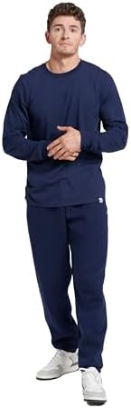 Russell Athletic Men's Dri-Power Long Sleeve Tees, Moisture Wicking, Odor Protection, UPF 30+