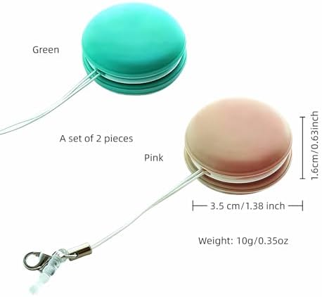 【2 Pack】 Phone Screen Cleaner Dust Plug, Portable Keychain Screen Cleaner for Glasses, Phone, Tablet, Lens - Reusable, Washable, Cute Design with Wrist Strap (Pink/Green) (Pink+Green)