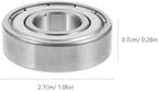Wheelchair Bearing Accessories 4-Pack Front Wheel Bearings 1.06 Inch Replacement Parts for Manual Wheelchair and Drive Walker Fork Stem Bearings