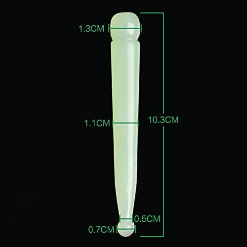 Jade Acupressure Pen - Deep Tissue Trigger Point Massage Therapy Tool - Reflexology Pressure Point Meridian Massager for Full Body Relax, Natural Jade Stone Facial Massage Beauty Pen