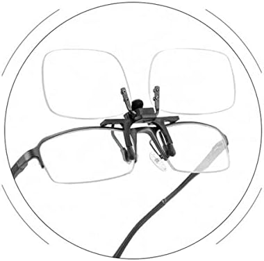 STC Clip-on Flip Up Rimless Magnifying, Suitable for Reading Glasses, Clip onto over Eyeglasses